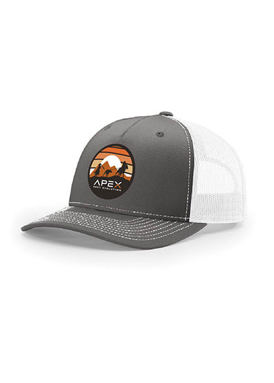 Apex Team Roping Charcoal & White Trucker Hat – APEX Next Evolution
